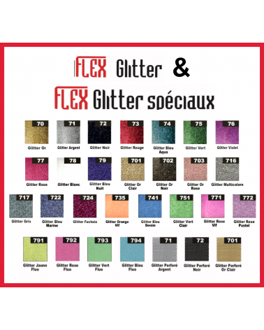 Flex GLITTER - env. 33 x 50 cm